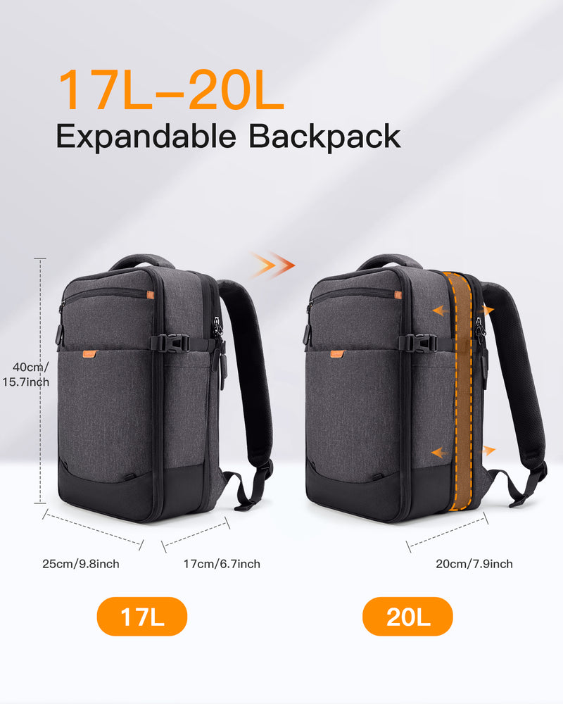 20-46.2L Expandable Splash-resistant Carry On Travel Backpack, BP03006