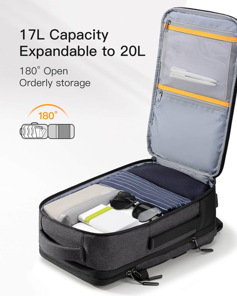 20-46.2L Expandable Splash-resistant Carry On Travel Backpack, BP03006