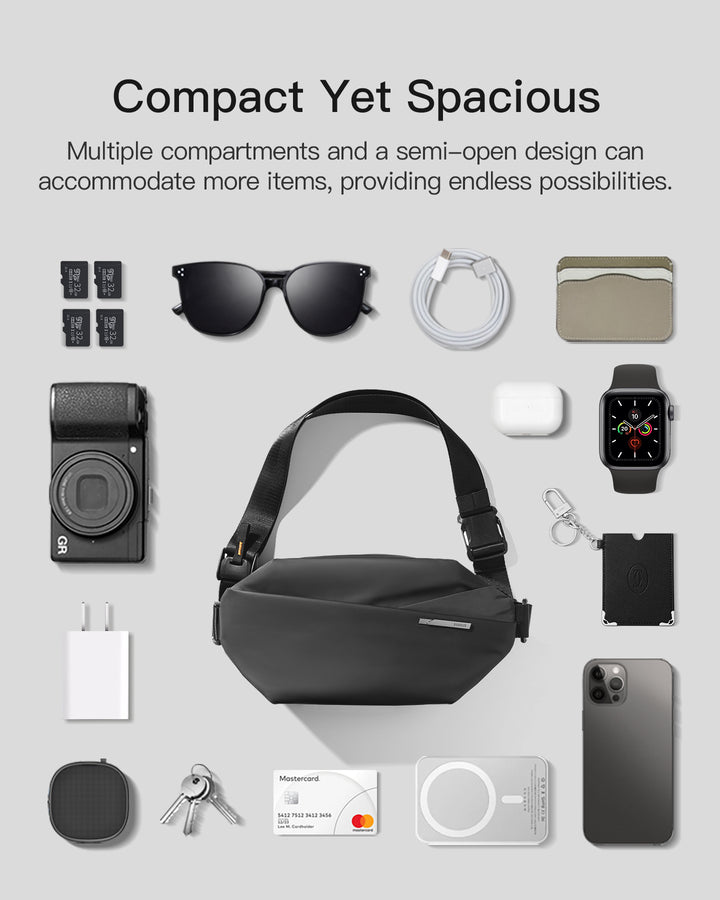 Inateck Stylish Sling Bag Crossbody Chest Bag with Spacious Orderly Storage, LB03014