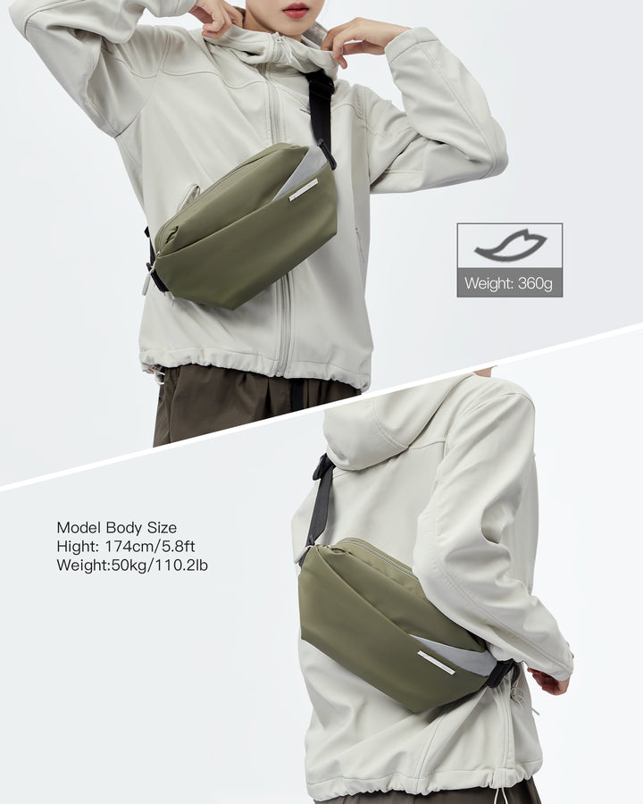 Inateck Stylish Sling Bag Crossbody Chest Bag with Spacious Orderly Storage, LB03014