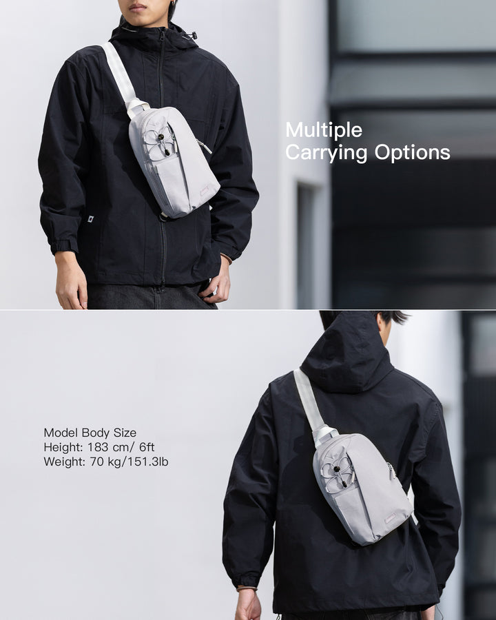 Inateck Sling Bag with RFID Blocking, Spacious Crossbody Shoulder Chest Everyday Carry Bag, Water-resistant, FB01003