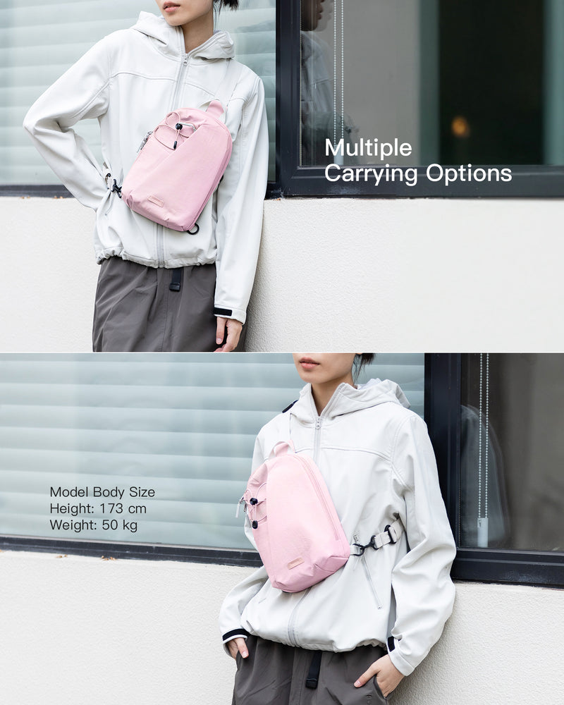 Sling Bag with RFID Blocking, Spacious Crossbody Shoulder Chest Everyday Carry Bag, Water-resistant, FB01003