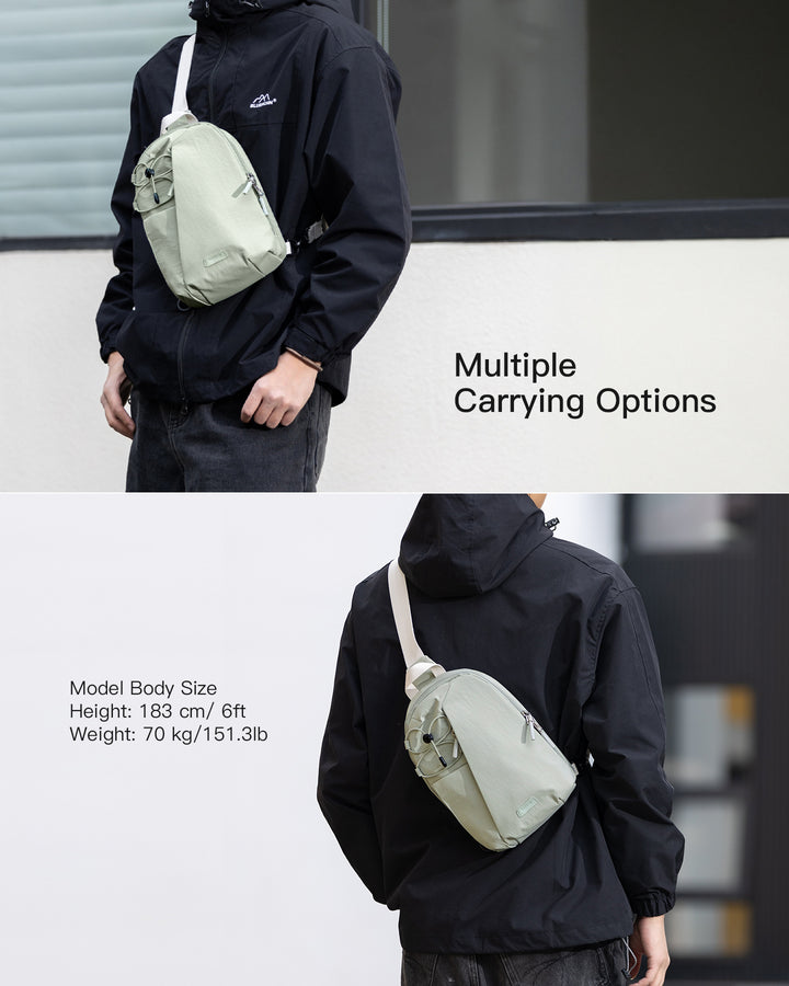 Inateck Sling Bag with RFID Blocking, Spacious Crossbody Shoulder Chest Everyday Carry Bag, Water-resistant, FB01003
