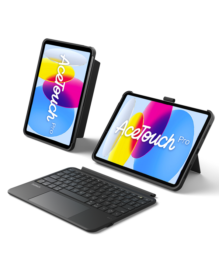 Inatek Detachable Keyboard Case for iPad A16 11th Gen 2025 11 inch, iPad 10th Gen 2022 10.9 inch, AceTouch Pro, QWERTY, KB403-10 |  Red Dot Award 2026