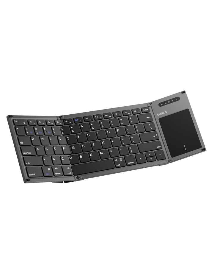 Inateck AI Foldable Keyboard, Bluetooth, Compatible with iOS, Android, Windows, KB06101