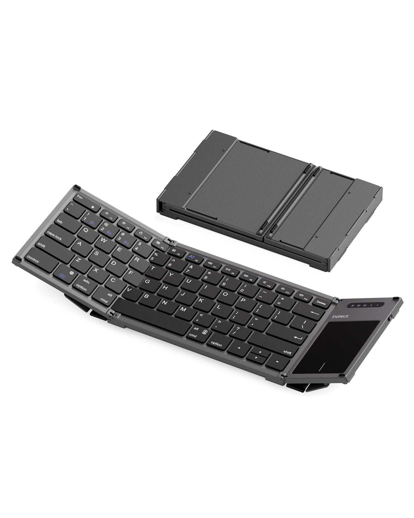 Inateck AI Foldable Keyboard, Bluetooth, Compatible with iOS, Android, Windows, KB06101