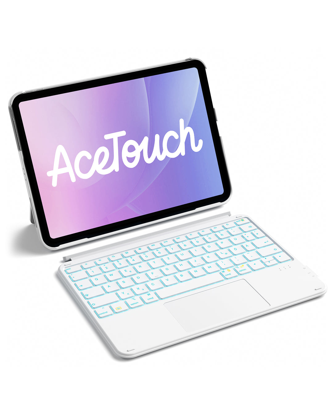 Inateck Case with Keyboard,for iPad 10th/11th Gen(2025 A16),Air 11" M3/M2,Air 6/5/4th,Pro 11 4/3/2/1th,Ultralight Detachable Keyboard, 7-Color Backlit, AceTouch KB04122-RGB