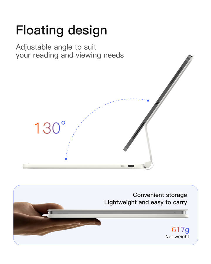 Inateck NeoMagic Magnetic Keyboard Case for iPad 10th Generation 10.9 inch/11th Generation 2025 A16 11 inch, KB09119-10