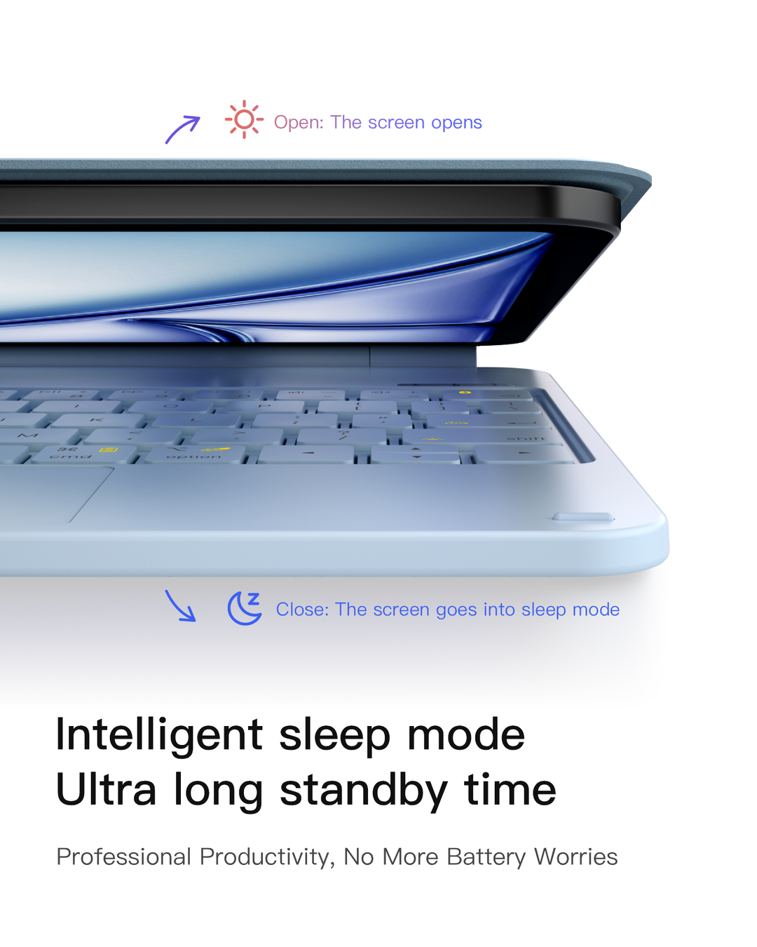 Inateck NeoMagic Magnetic Keyboard Case for iPad 10th Generation 10.9 inch/11th Generation 2025 A16 11 inch, KB09119-10