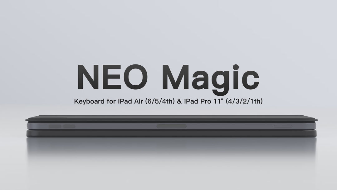 Inateck Magnetic Keyboard Case for Air 11 inch (M4 2026/2025 M3/2024 M2), Easy-Set Keyboard for Air 5/4 Gen, iPad Pro 11 inch 4/3/2/1 Gen, KB09119